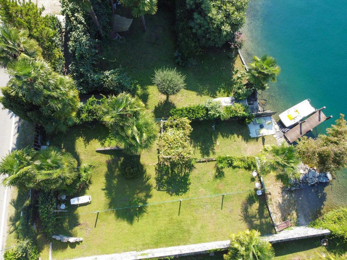 Il Glicine Appartamento Con Darsena Privata A Lago Pettenasco Exterior foto